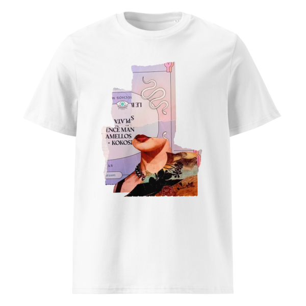 Collage Print Unisex organic cotton t-shirt